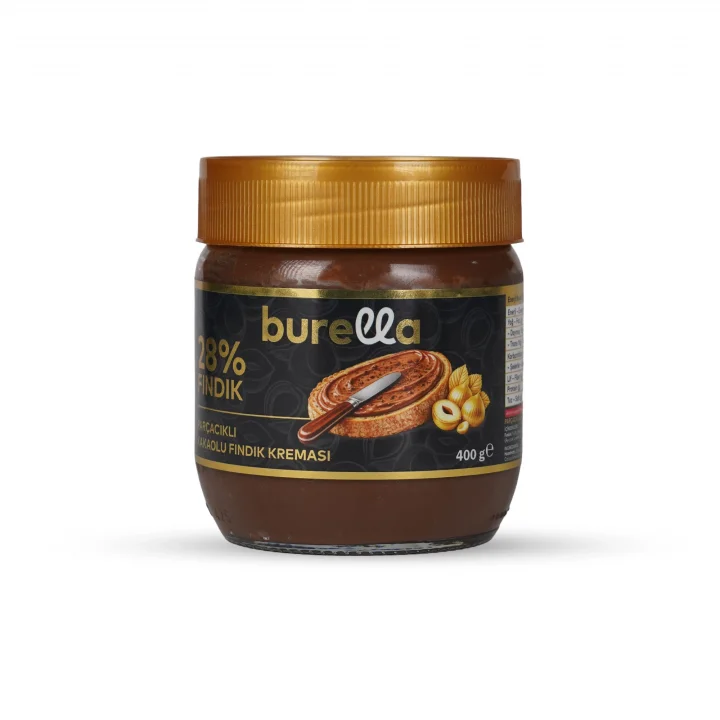 Burella Kakaolu Fındık Kreması %28 Fındık 400g